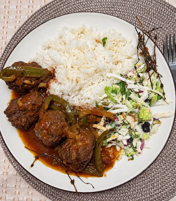 Matthew’s Meatballs & Rice